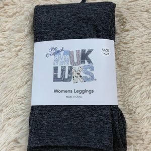 Muk Luks Size 1x / 2x Fleece lined leggings NWT